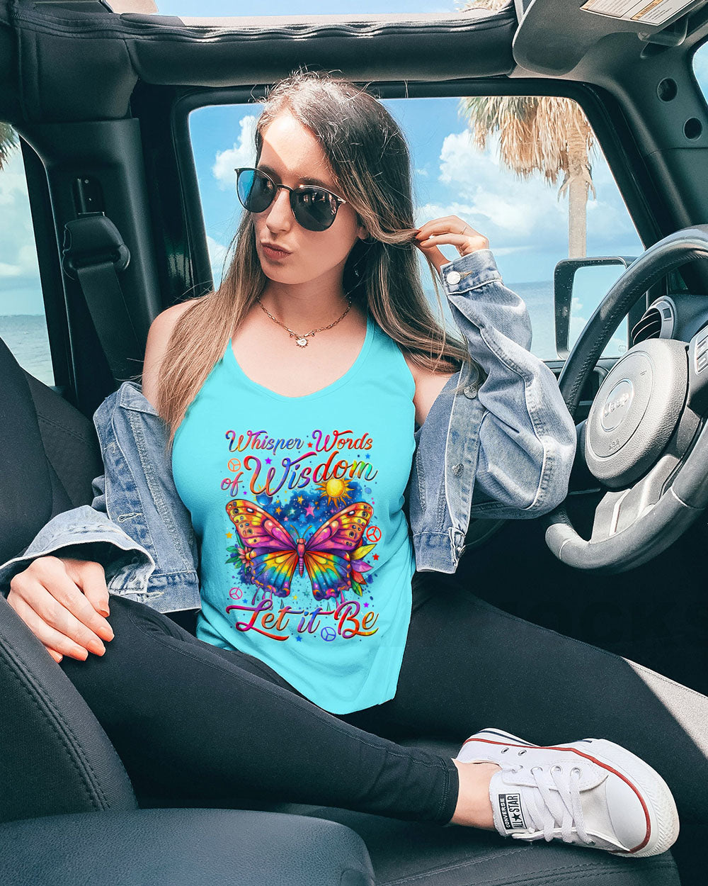 WHISPER WORDS OF WISDOM LET IT BE BUTTERFLY ALL OVER PRINT - TYTM2408241