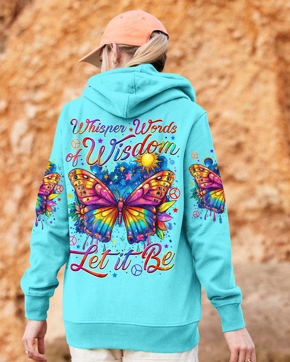WHISPER WORDS OF WISDOM LET IT BE BUTTERFLY ALL OVER PRINT - TYTM2408241