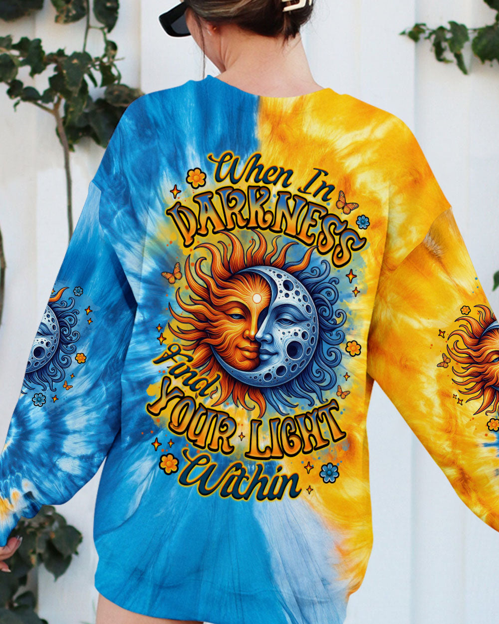 WHEN IN DARKNESS FIND YOUR LIGHT WITHIN SUN AND MOON ALL OVER PRINT - TYTM2506251