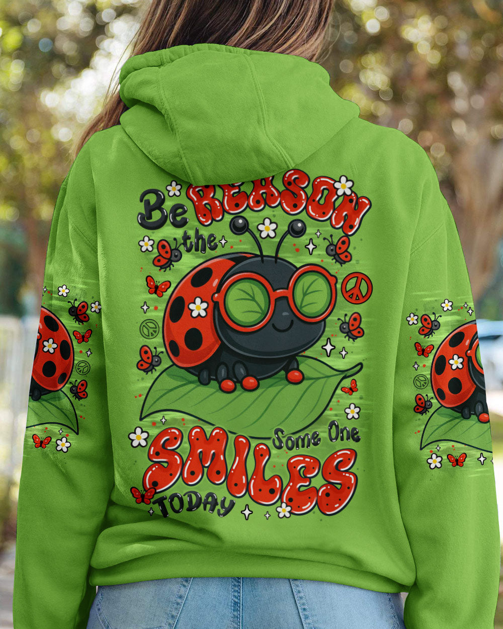 BE THE REASON SOMEONE SMILES TODAY LADYBUG ALL OVER PRINT - TYTM2506252