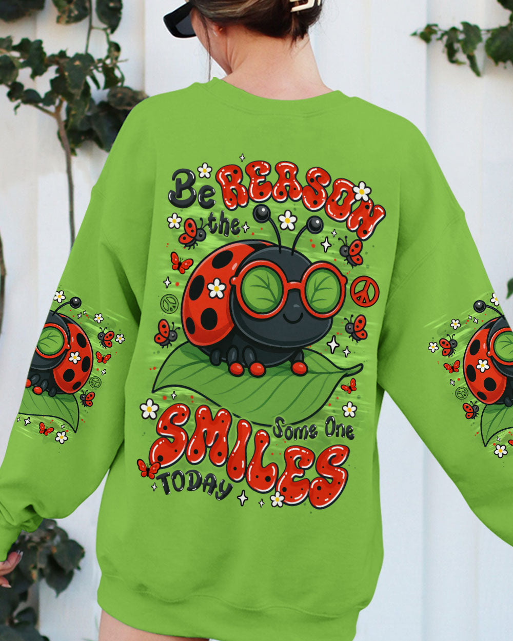 BE THE REASON SOMEONE SMILES TODAY LADYBUG ALL OVER PRINT - TYTM2506252