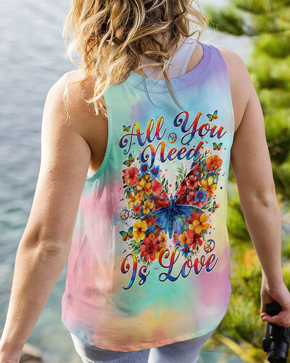 ALL YOU NEED IS LOVE BUTTERFLY ALL OVER PRINT - TYTM2509241