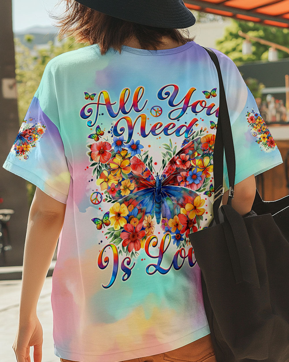 ALL YOU NEED IS LOVE BUTTERFLY ALL OVER PRINT - TYTM2509241