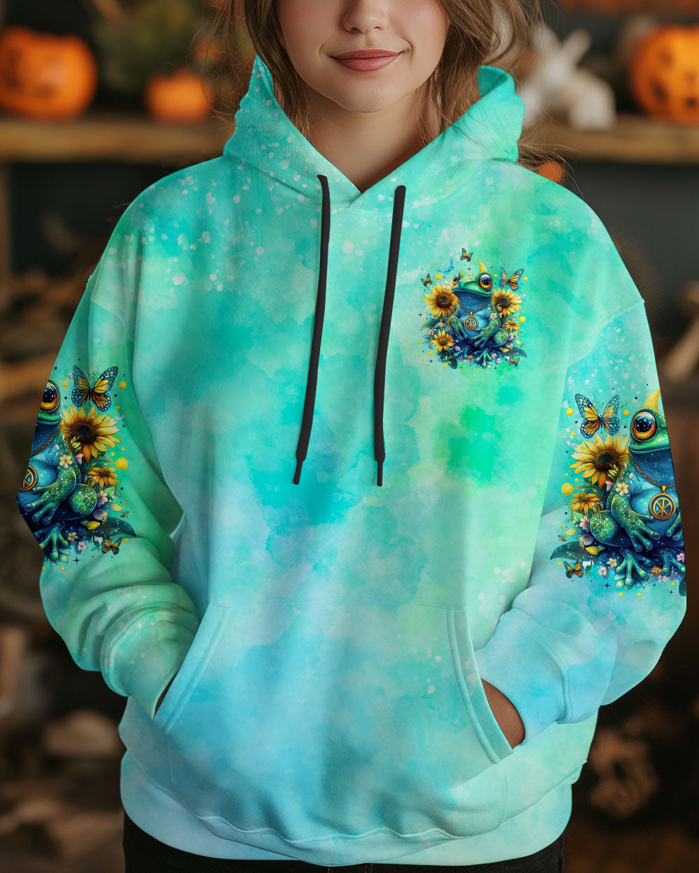 BE YOU THE WORLD WILL ADJUST FROG ALL OVER PRINT - TYTM2512242