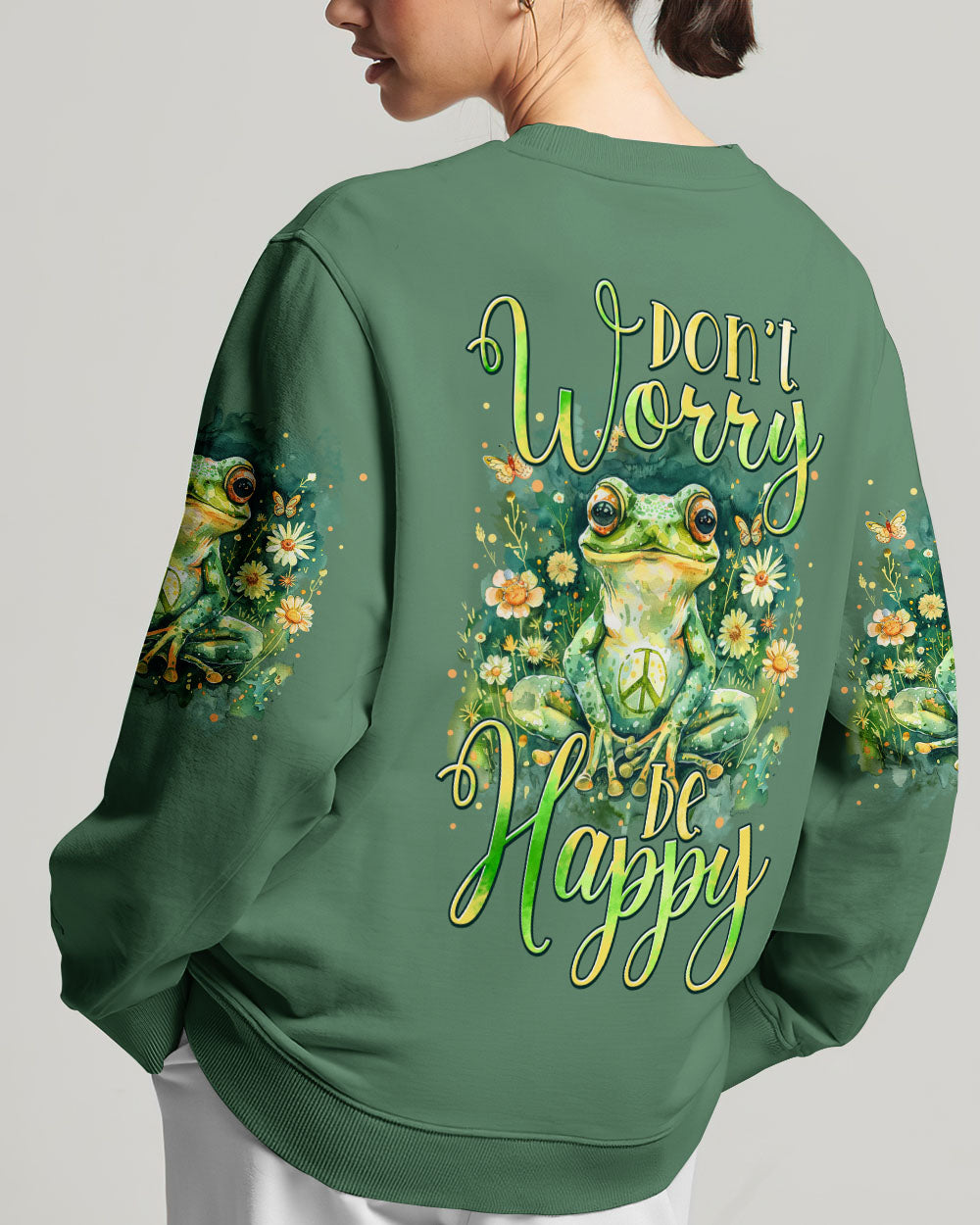 DON'T WORRY BE HAPPY FROG ALL OVER PRINT - TYTM2602243