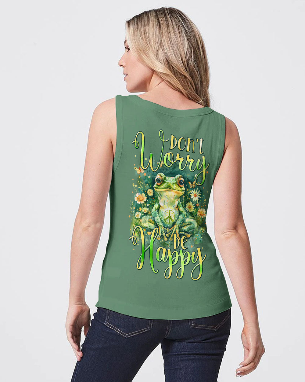 DON'T WORRY BE HAPPY FROG ALL OVER PRINT - TYTM2602243