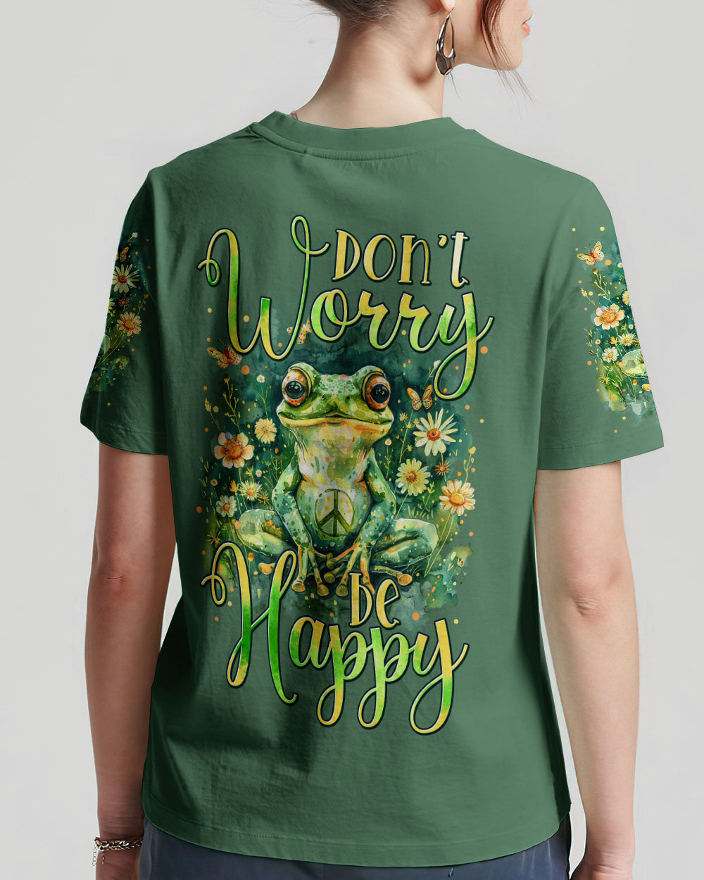 DON'T WORRY BE HAPPY FROG ALL OVER PRINT - TYTM2602243