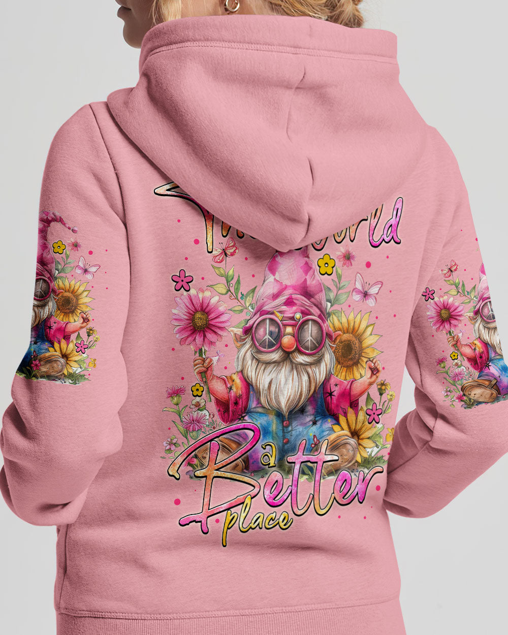 YOU MAKE THE WORLD A BETTER PLACE GNOME ALL OVER PRINT - TYTM2603244
