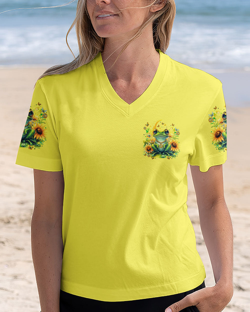 BE YOU THE WORLD WILL ADJUST FROG ALL OVER PRINT - TYTM2603252