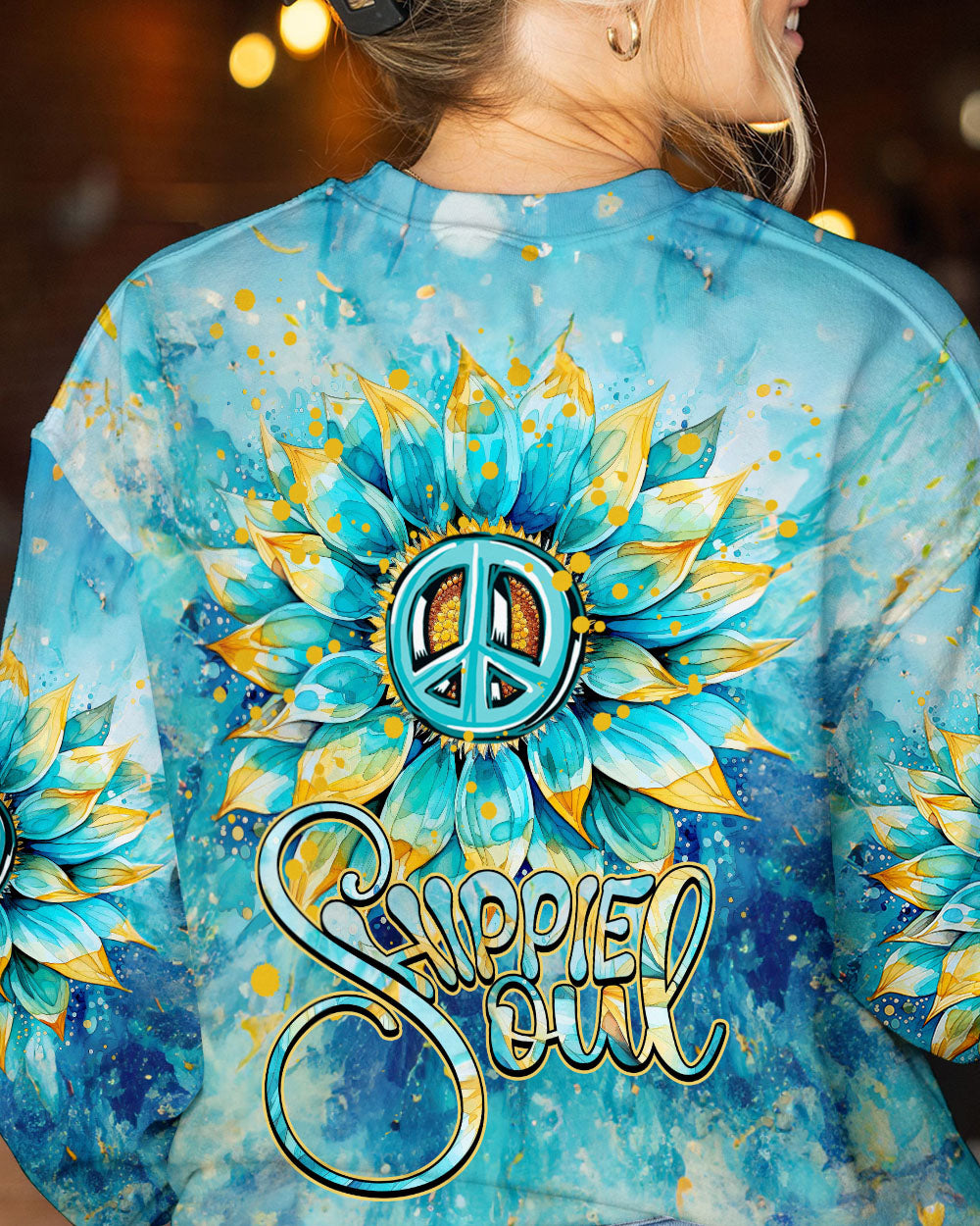 HIPPIE SOUL SUNFLOWER TIE DYE ALL OVER PRINT - TYTM2607231