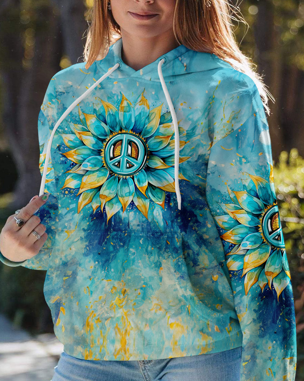 HIPPIE SOUL SUNFLOWER TIE DYE ALL OVER PRINT - TYTM2607231