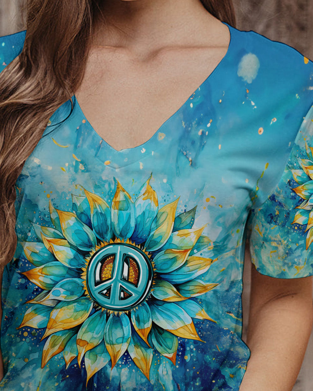 HIPPIE SOUL SUNFLOWER TIE DYE ALL OVER PRINT - TYTM2607231
