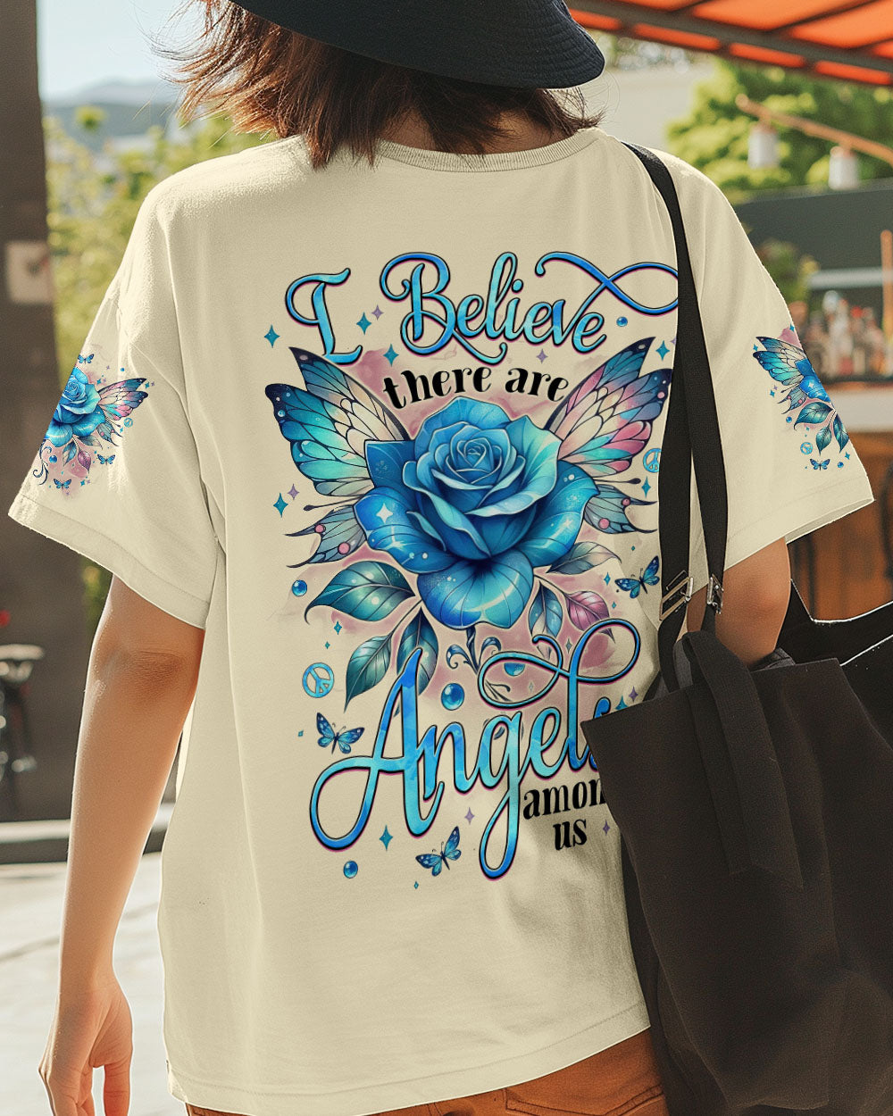 I BELIEVE THERE ARE ANGELS AMONG US ROSE ALL OVER PRINT - TYTM2610241