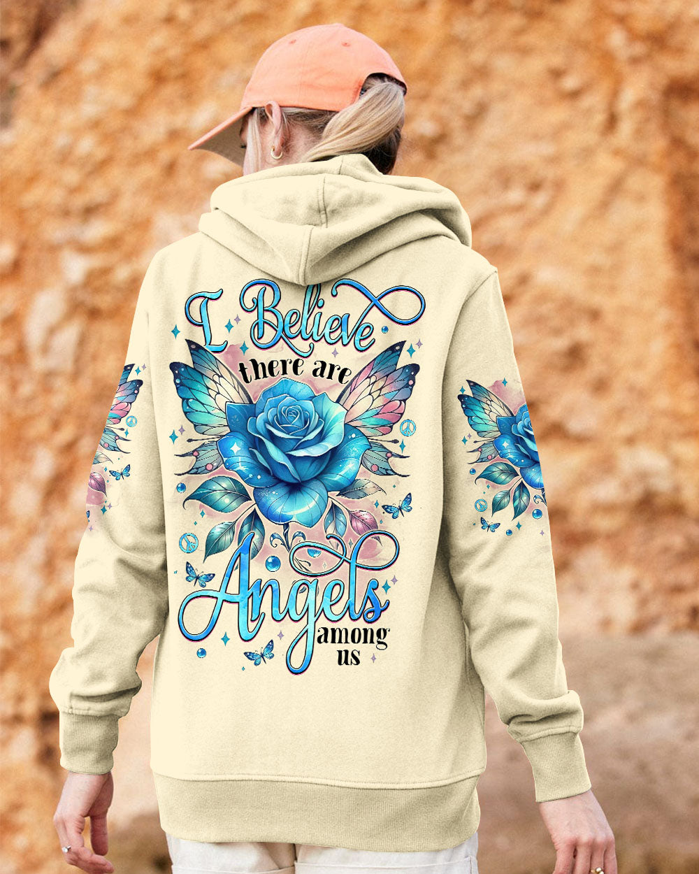 I BELIEVE THERE ARE ANGELS AMONG US ROSE ALL OVER PRINT - TYTM2610241