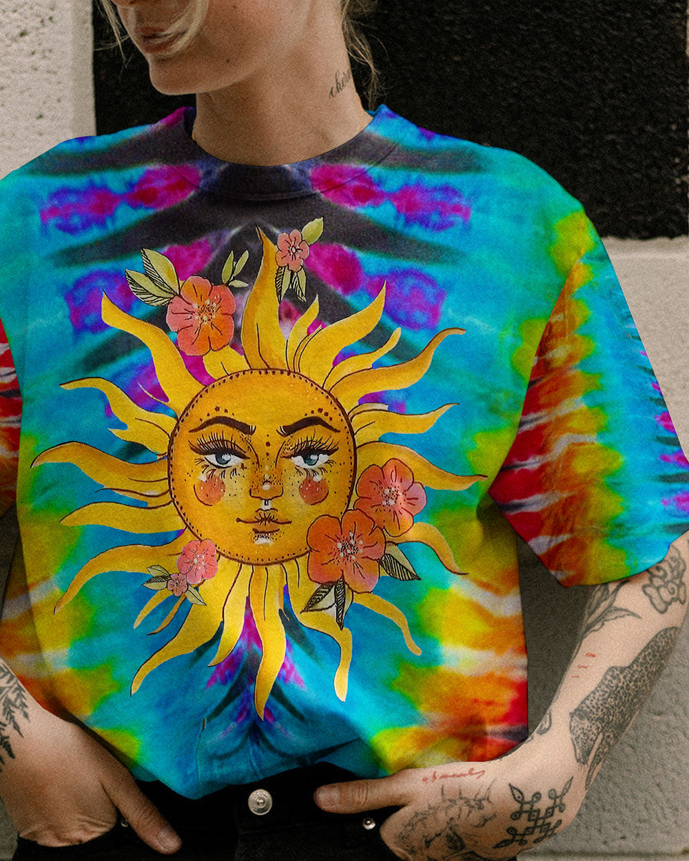 SUN TIE DYE ALL OVER PRINT - TYTM2705231