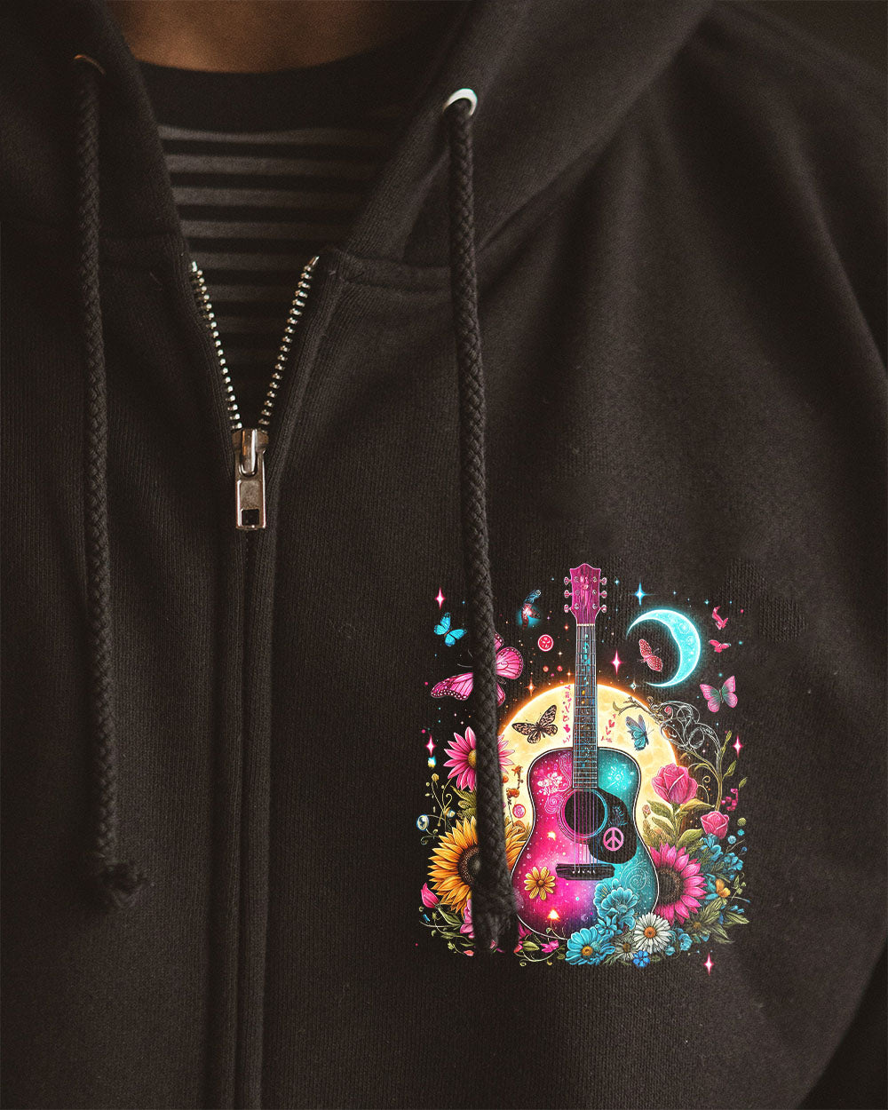MUSIC MAKES THE WORLD A BETTER PLACE GUITAR ALL OVER PRINT - TYTM2705241