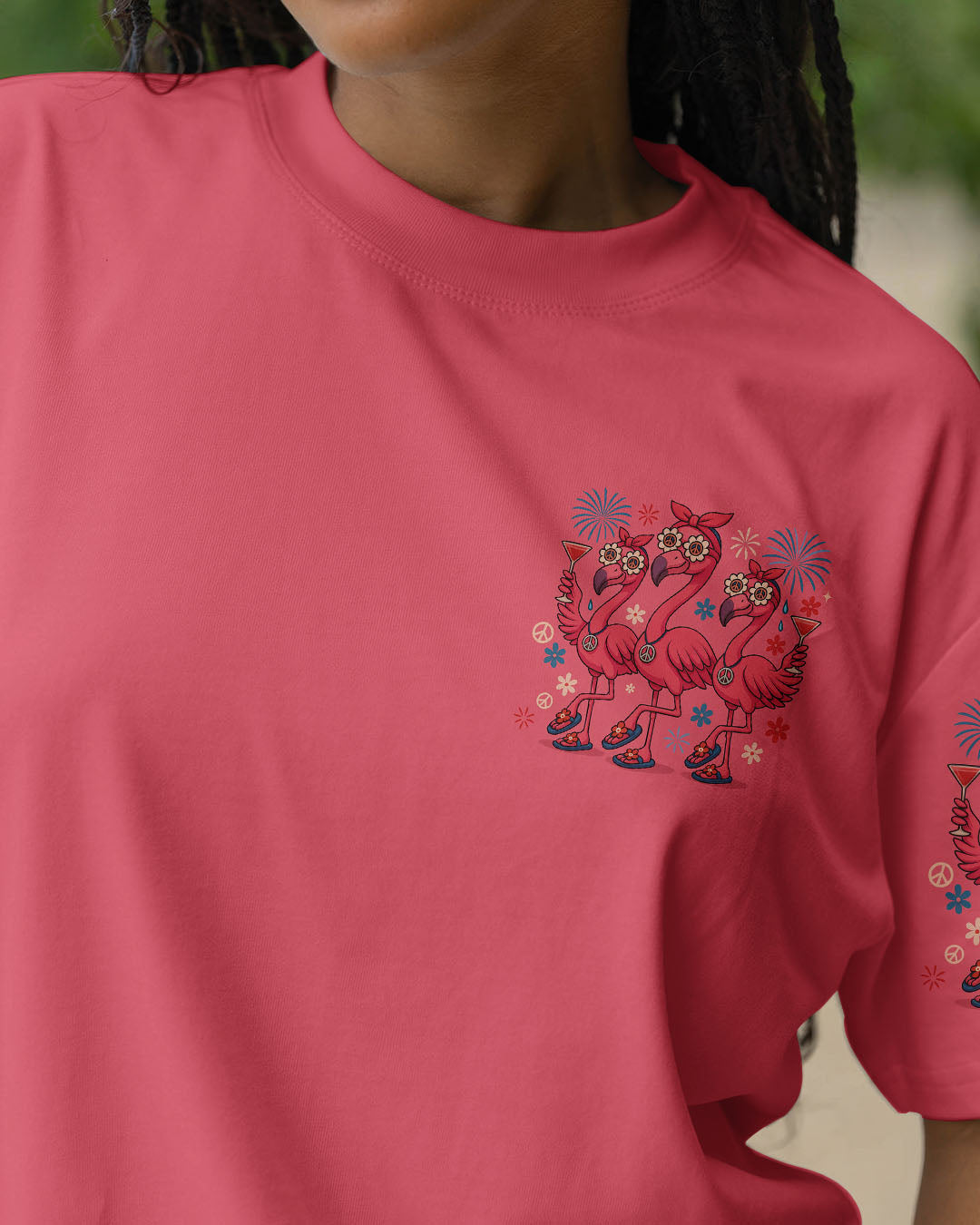 LET'S GO GIRLS FLAMINGO ALL OVER PRINT - TYTM2705254