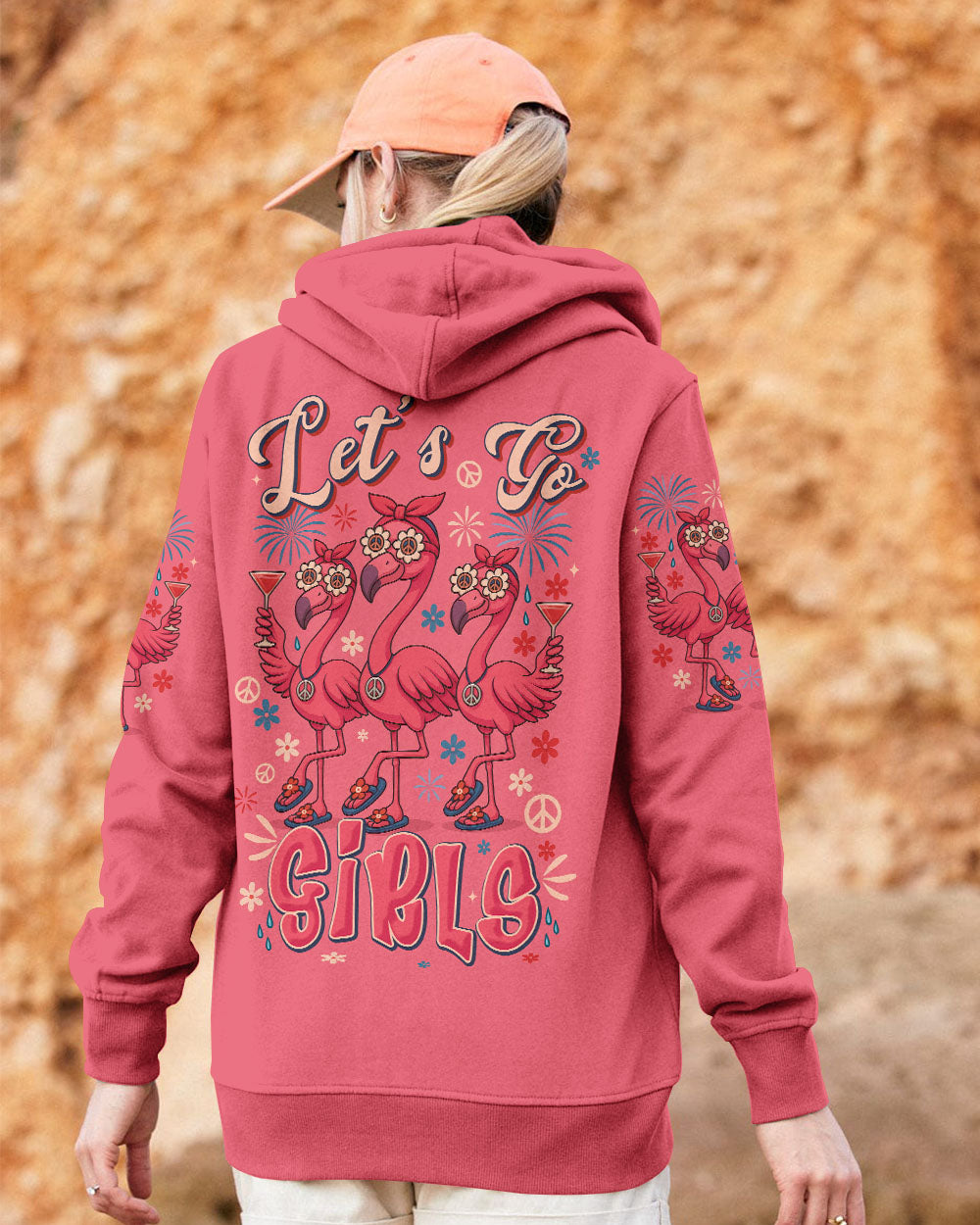 LET'S GO GIRLS FLAMINGO ALL OVER PRINT - TYTM2705254