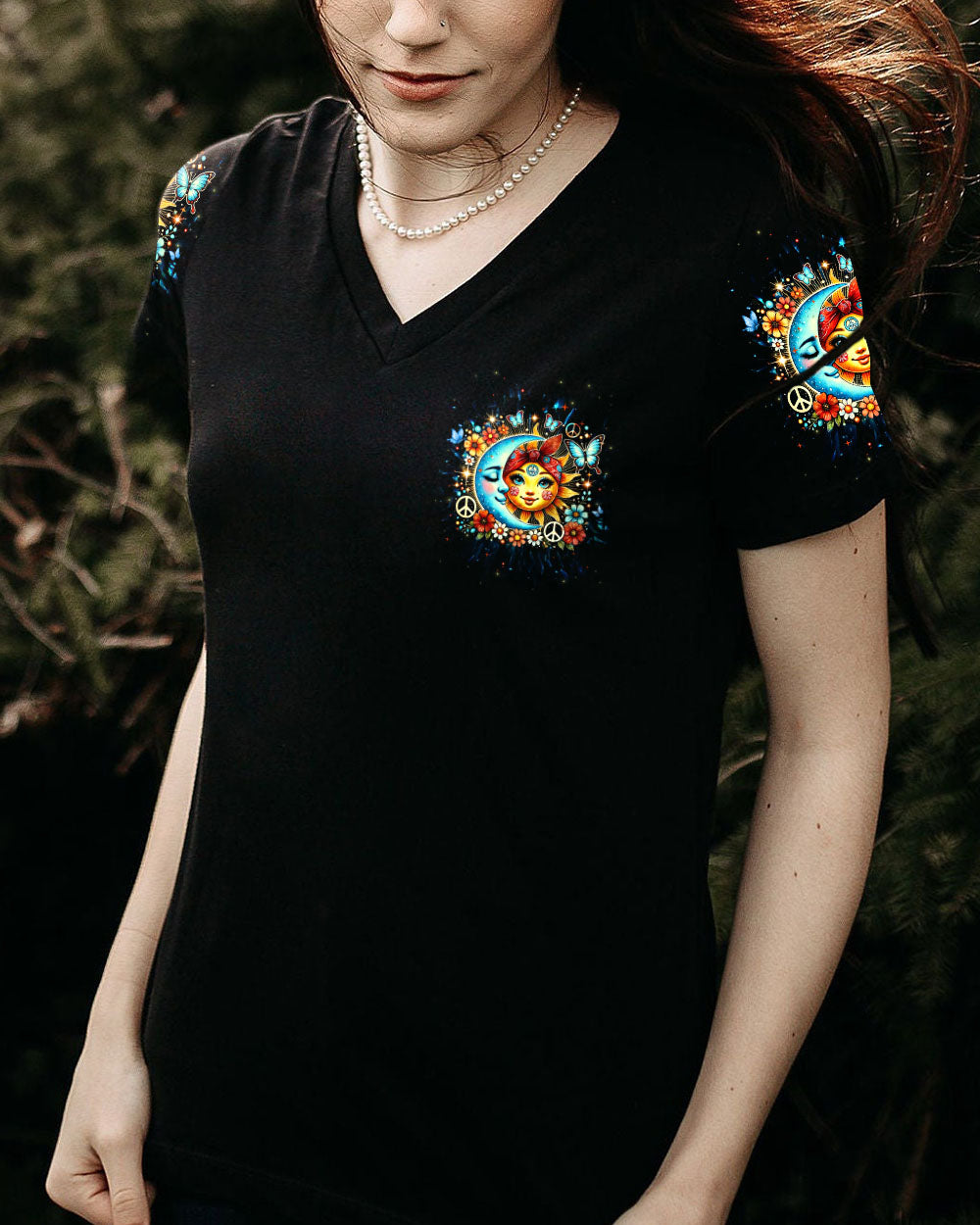 BE YOU THE WORLD WILL ADJUST SUN AND MOON HIPPIE ALL OVER PRINT - TYTM2706242