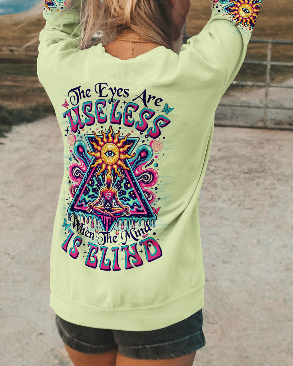 THE EYES ARE USELESS WHEN THE MIND IS BLIND ALL OVER PRINT - TYTM2706251