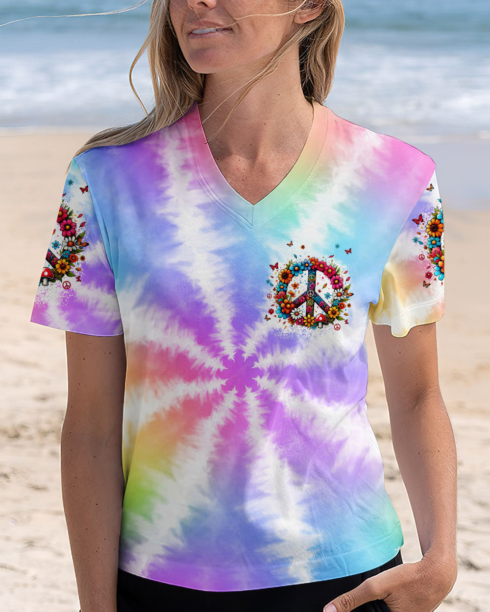 YOU BELONG AMONG THE WILDFLOWERS TIE DYE ALL OVER PRINT - TYTM2708241