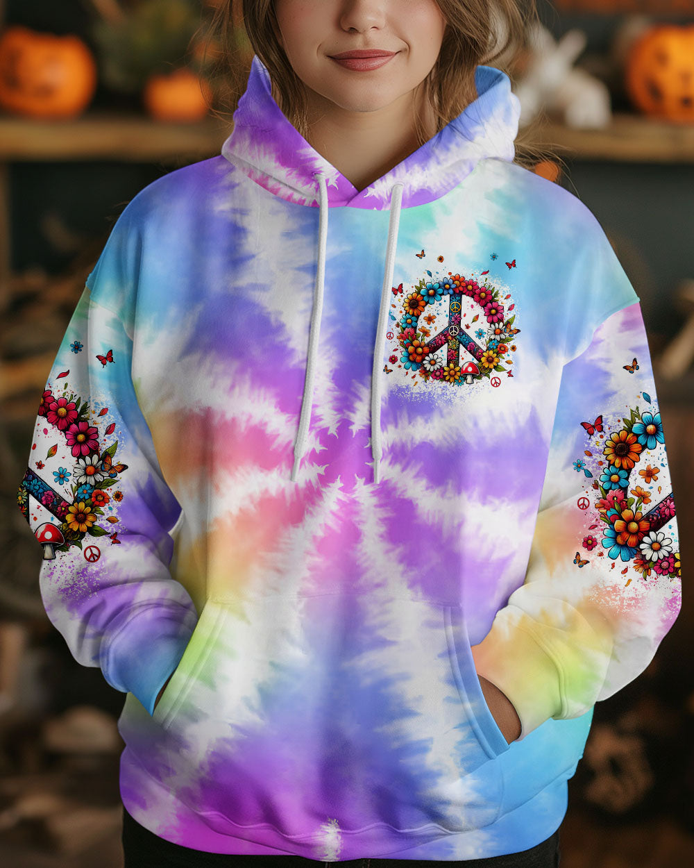 YOU BELONG AMONG THE WILDFLOWERS TIE DYE ALL OVER PRINT - TYTM2708241