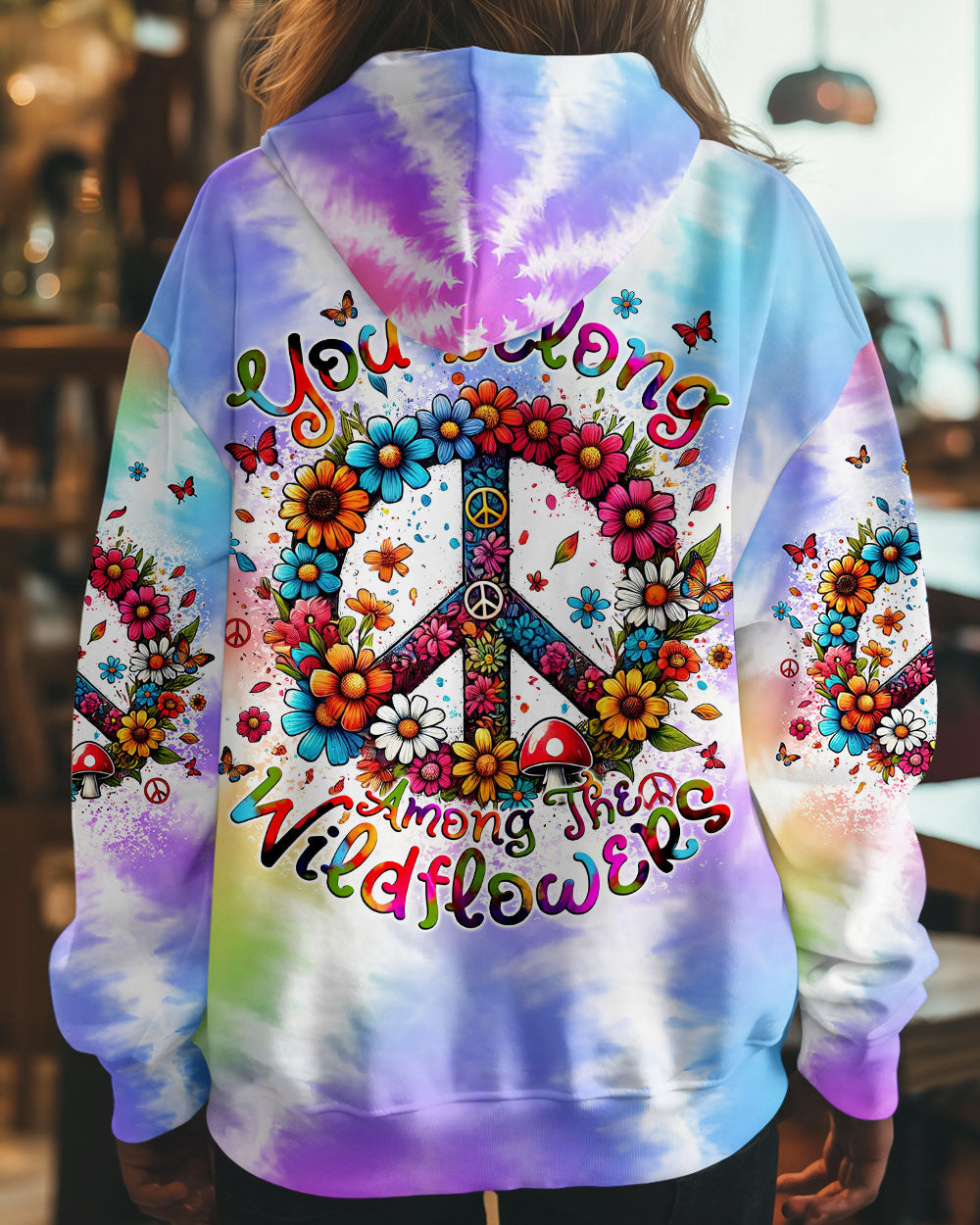 YOU BELONG AMONG THE WILDFLOWERS TIE DYE ALL OVER PRINT - TYTM2708241