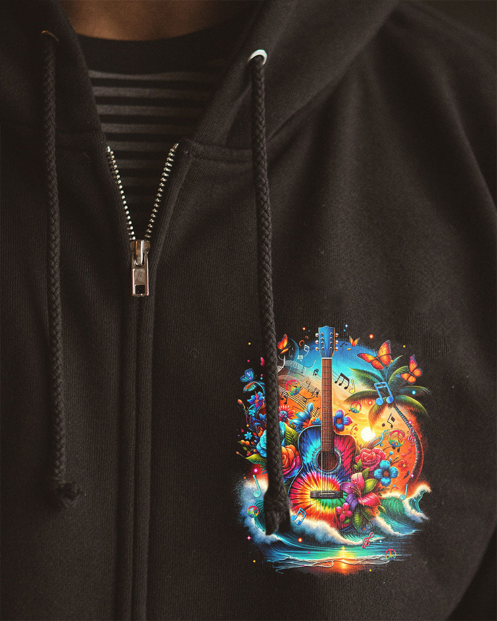 MUSIC CAN CHANGE THE WORLD GUITAR ALL OVER PRINT - TYTM2711234