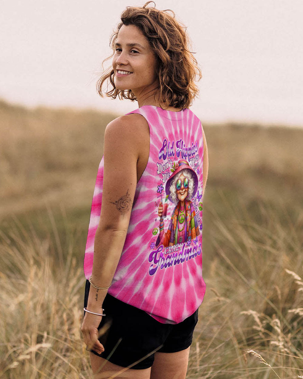 OLD HIPPIES PINK TIE DYE ALL OVER PRINT - TYTM2805251