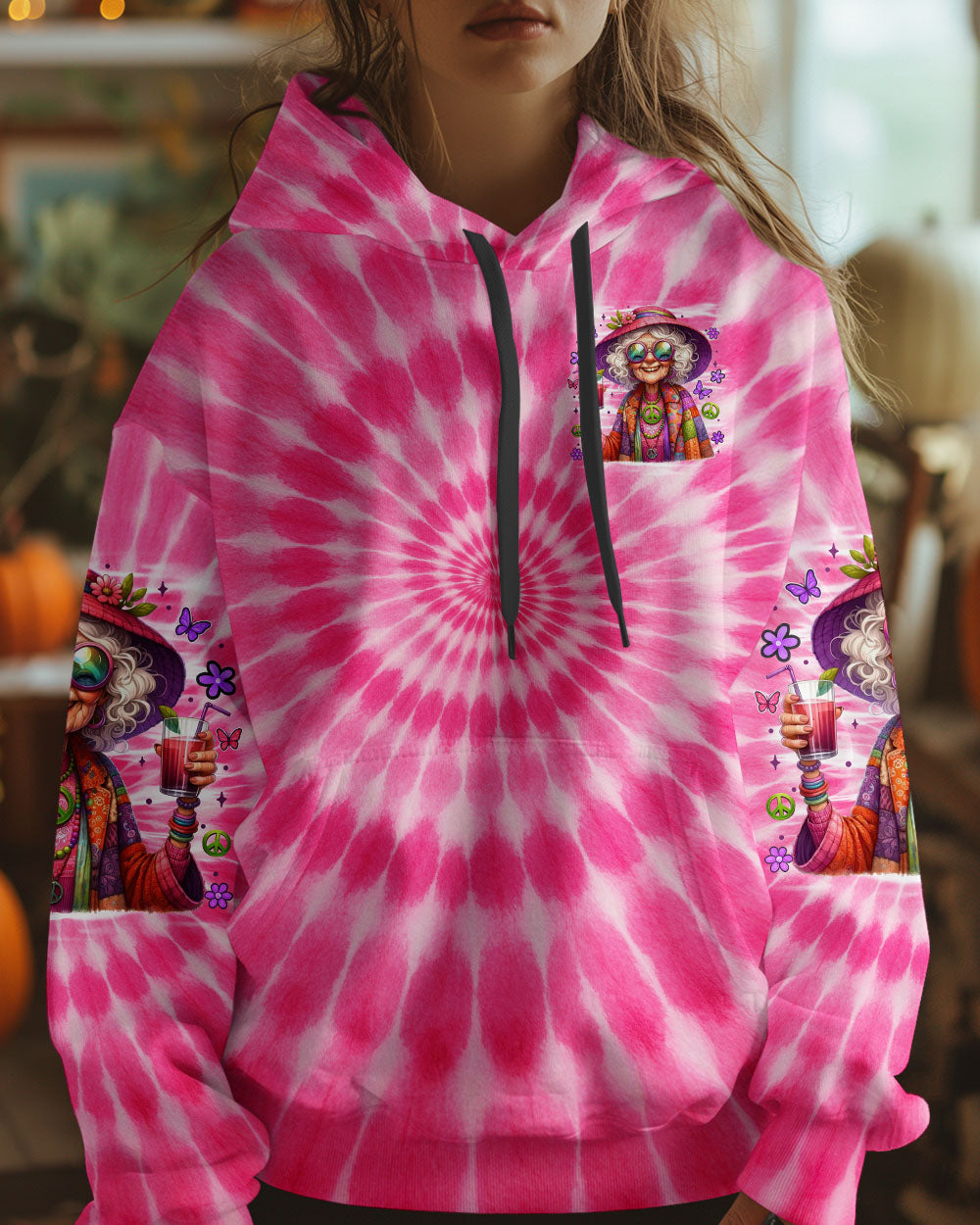 OLD HIPPIES PINK TIE DYE ALL OVER PRINT - TYTM2805251