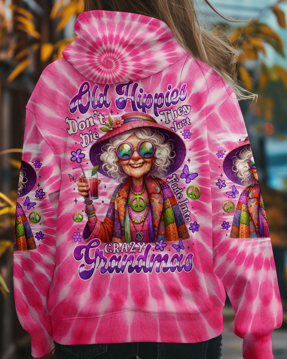 OLD HIPPIES PINK TIE DYE ALL OVER PRINT - TYTM2805251