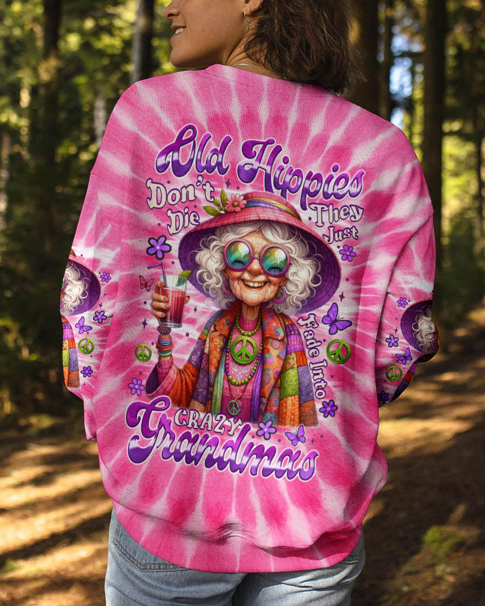 OLD HIPPIES PINK TIE DYE ALL OVER PRINT - TYTM2805251