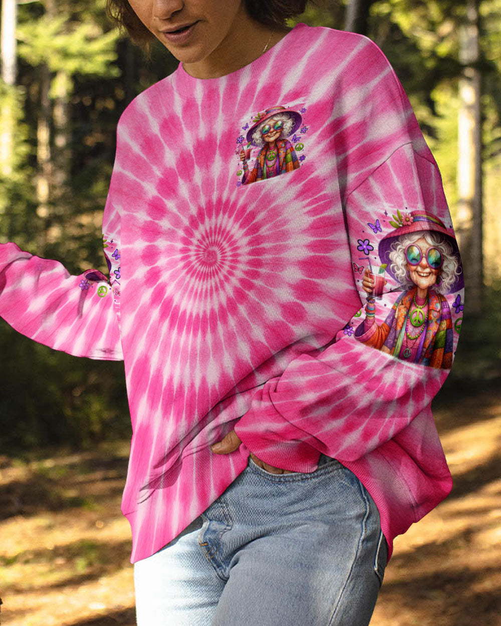 OLD HIPPIES PINK TIE DYE ALL OVER PRINT - TYTM2805251