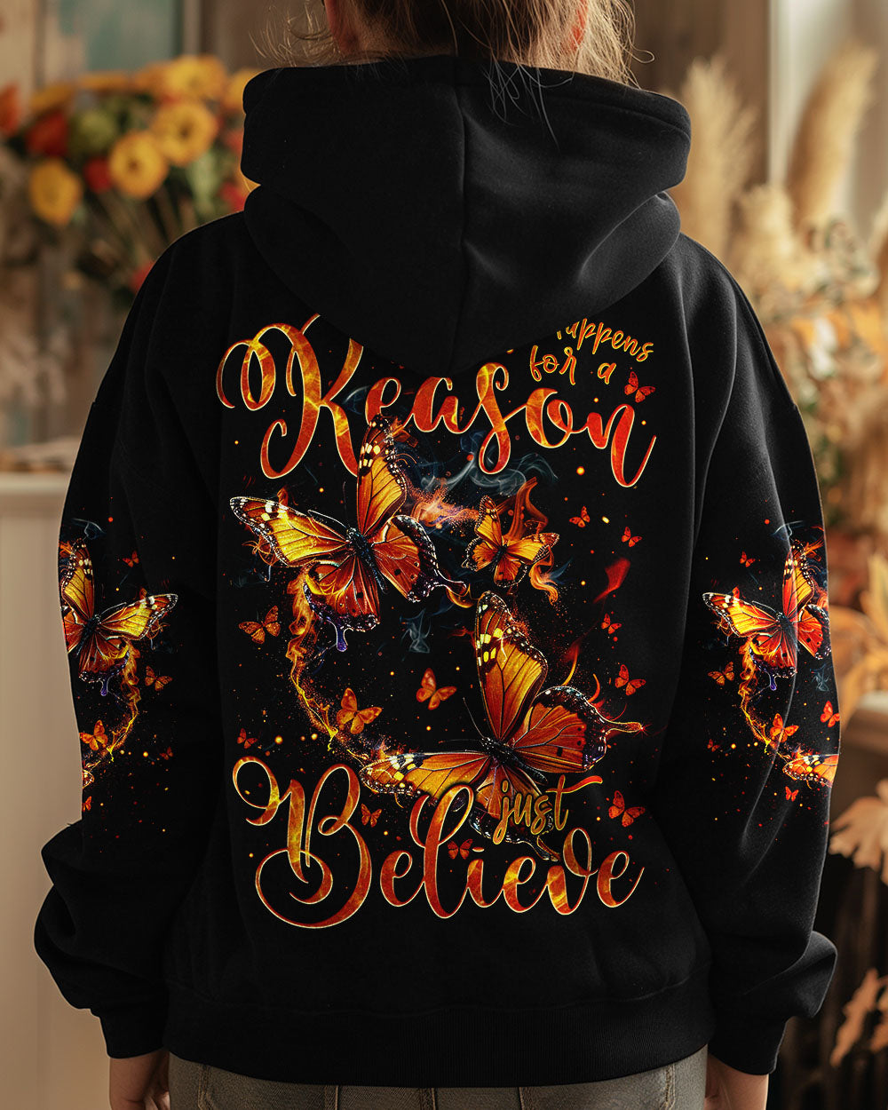 JUST BELIEVE BUTTERFLIES ALL OVER PRINT - TYTM2812243