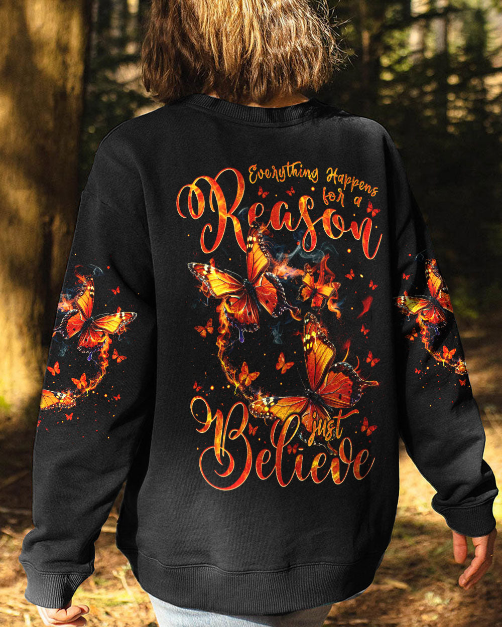 JUST BELIEVE BUTTERFLIES ALL OVER PRINT - TYTM2812243