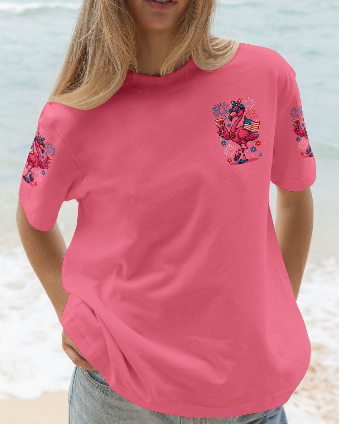 PRETTY IN PINK FLAMINGO ALL OVER PRINT - TYTM2905252