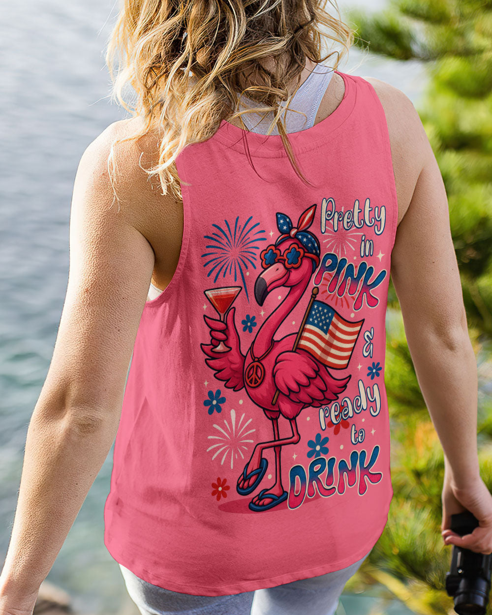 PRETTY IN PINK FLAMINGO ALL OVER PRINT - TYTM2905252