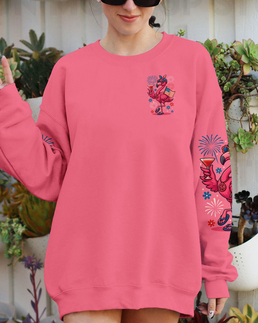 PRETTY IN PINK FLAMINGO ALL OVER PRINT - TYTM2905252