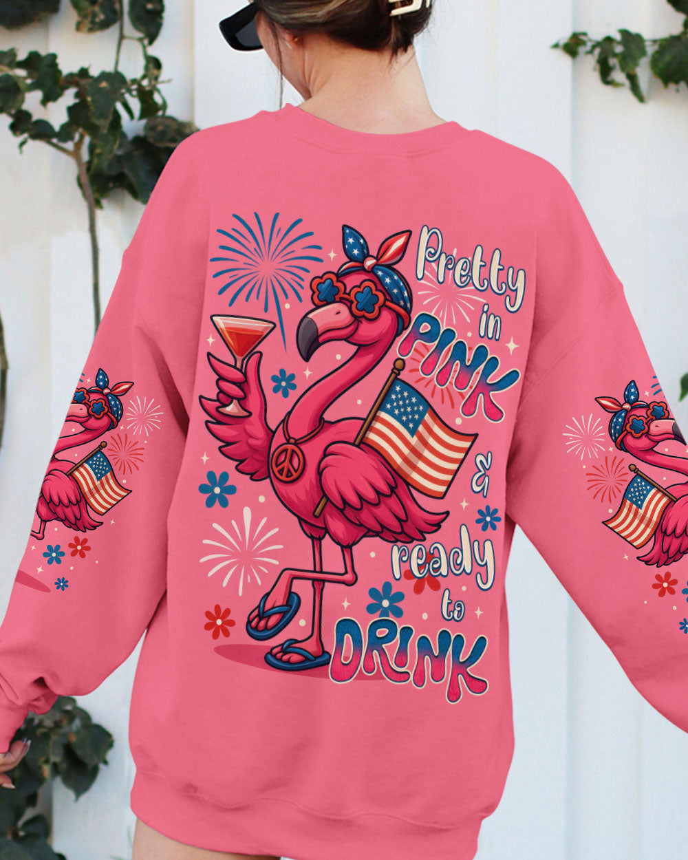 PRETTY IN PINK FLAMINGO ALL OVER PRINT - TYTM2905252