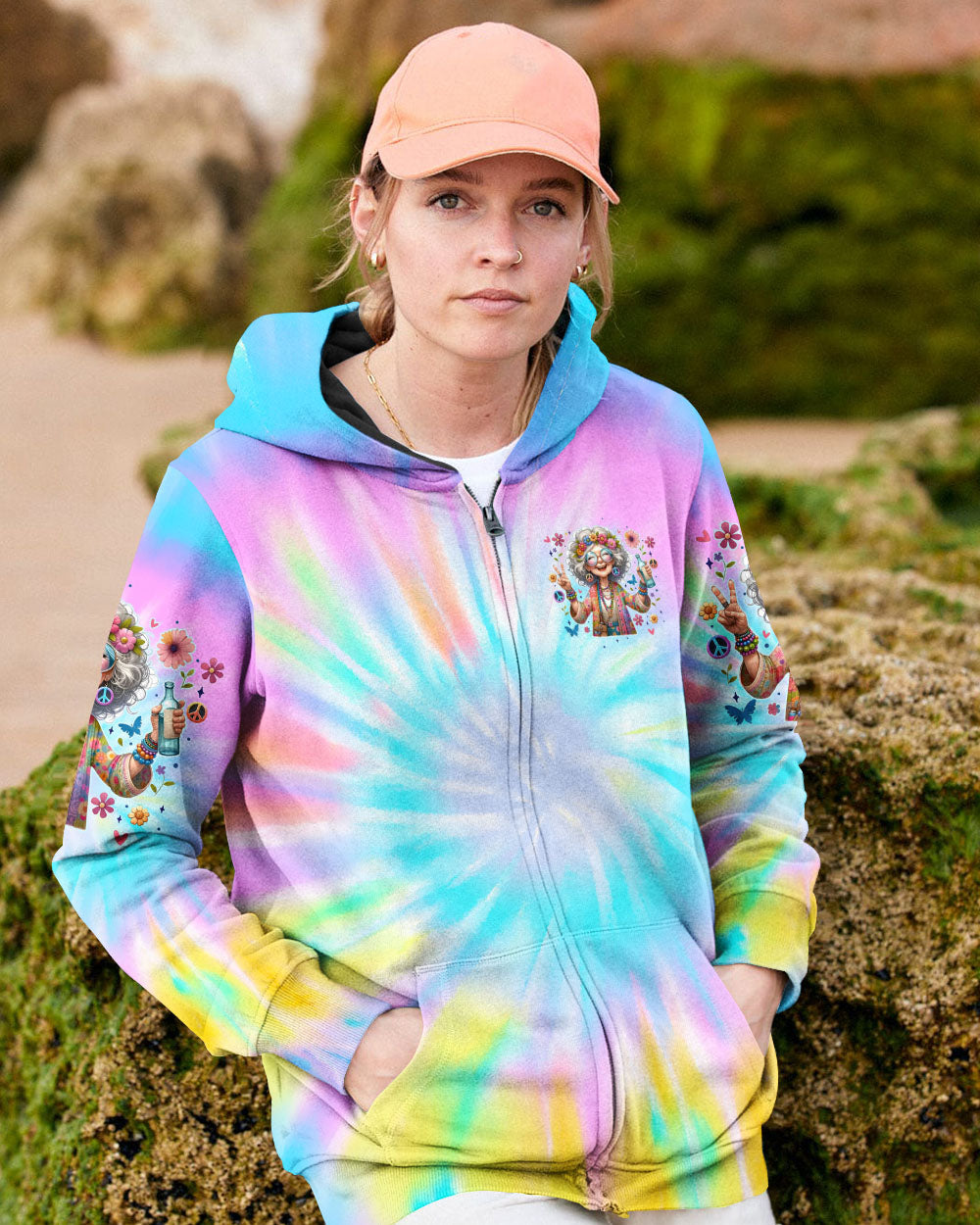 OLD HIPPIES TIE DYE ALL OVER PRINT - TYTM2905254