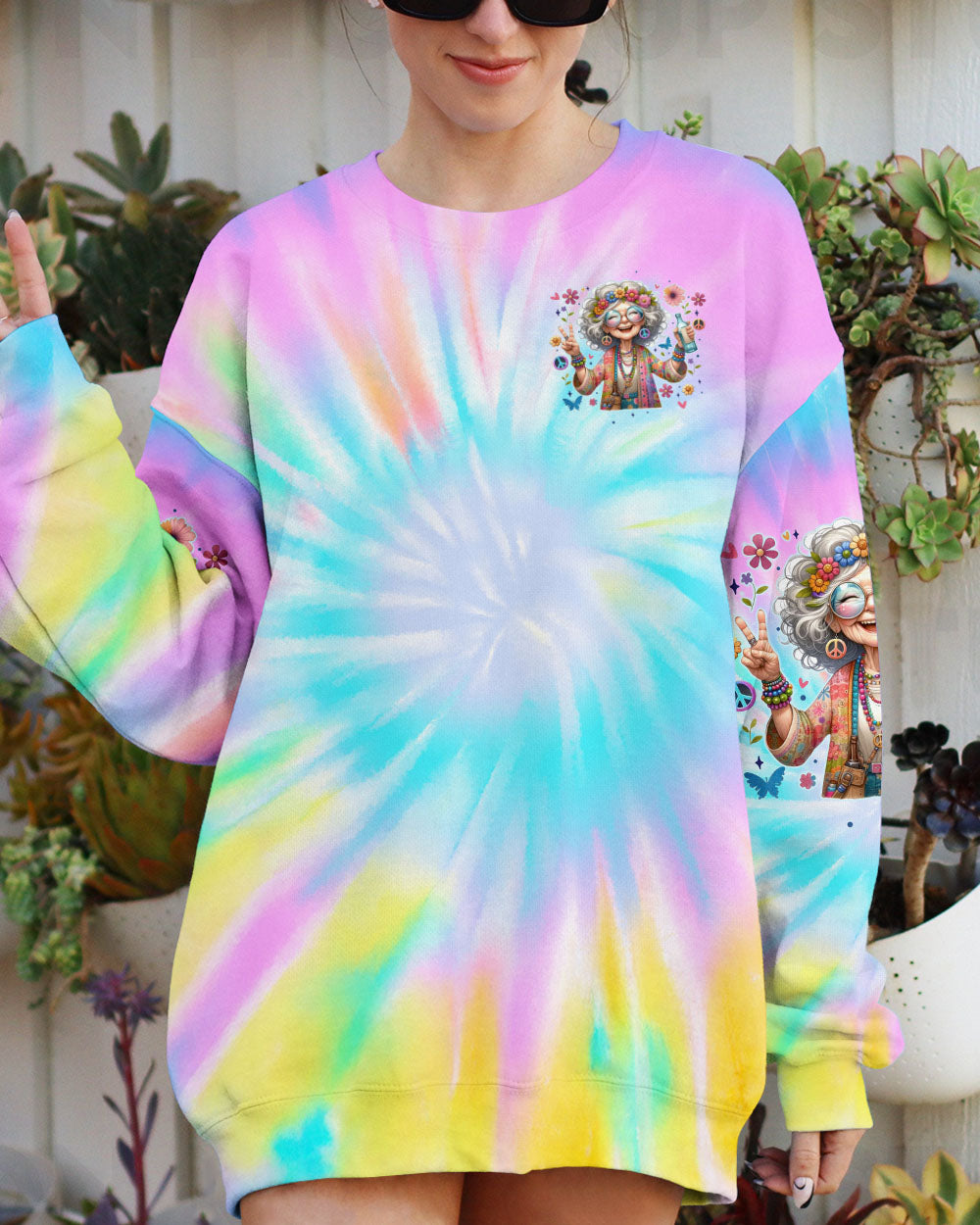 OLD HIPPIES TIE DYE ALL OVER PRINT - TYTM2905254