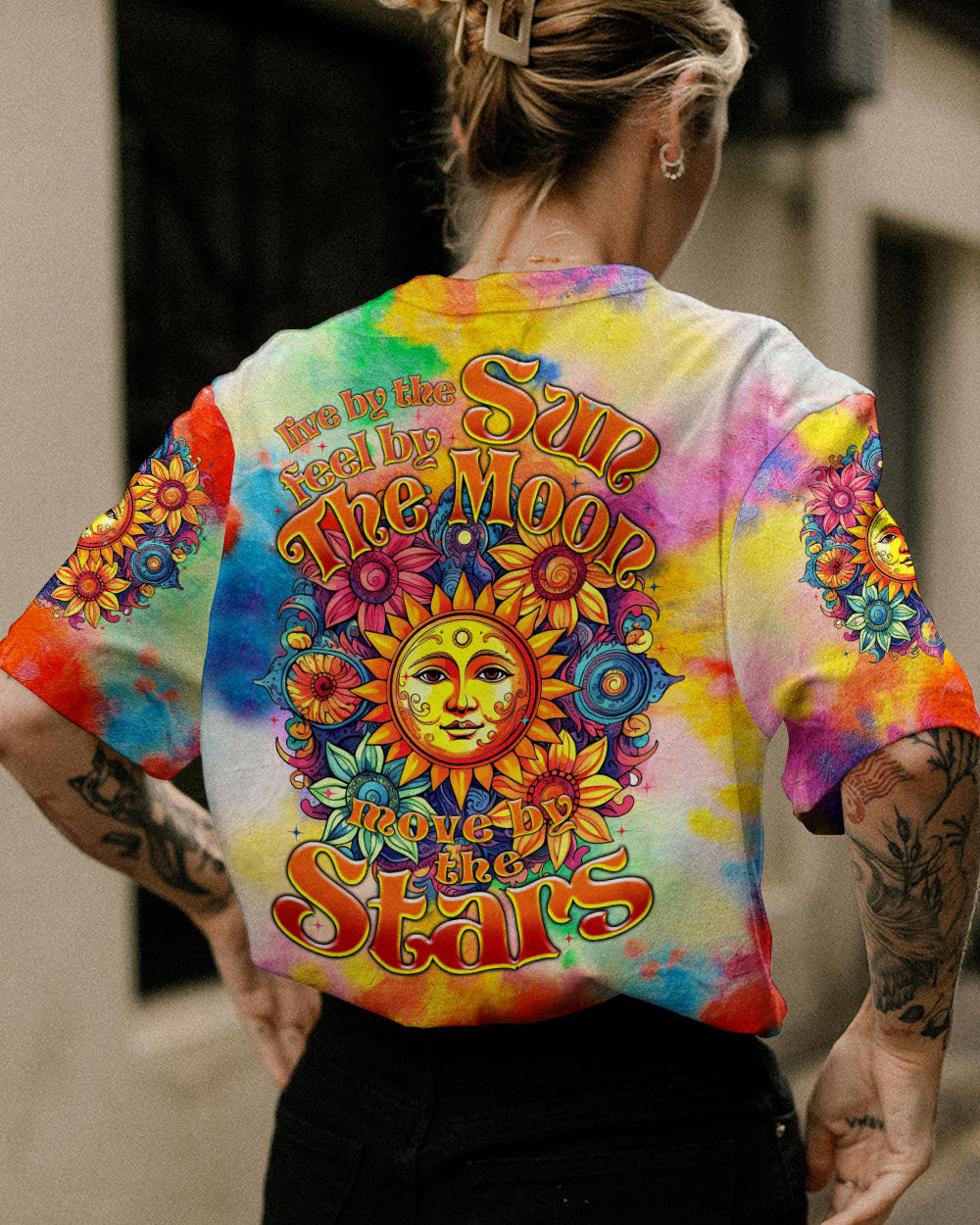 LIVE BY THE SUN TIE DYE ALL OVER PRINT - TYTM2906234