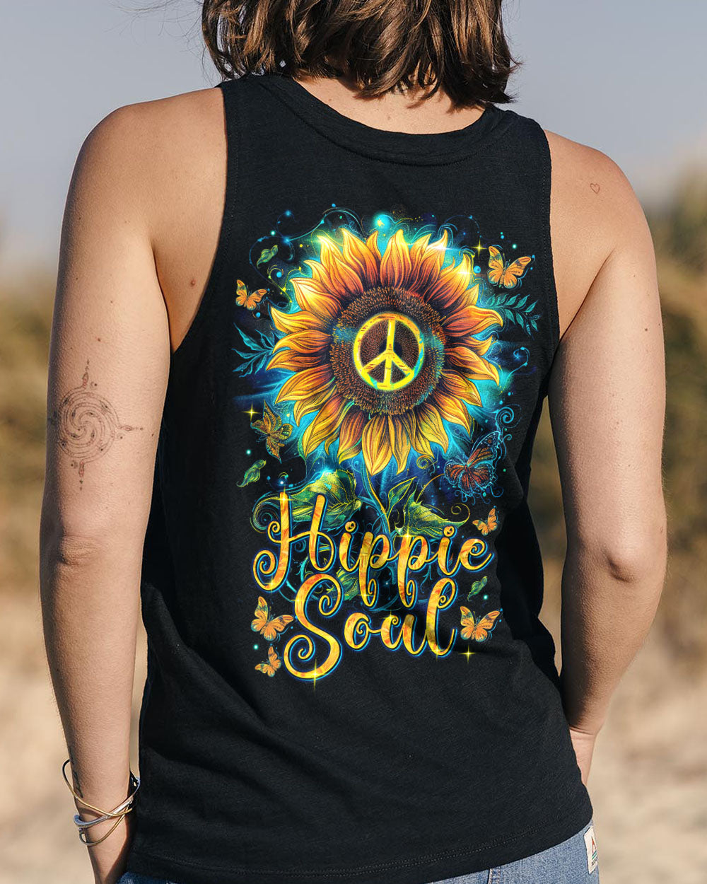 HIPPIE SOUL SUNFLOWER ALL OVER PRINT - TYTM2908242