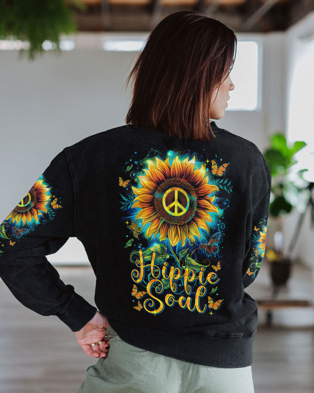 HIPPIE SOUL SUNFLOWER ALL OVER PRINT - TYTM2908242