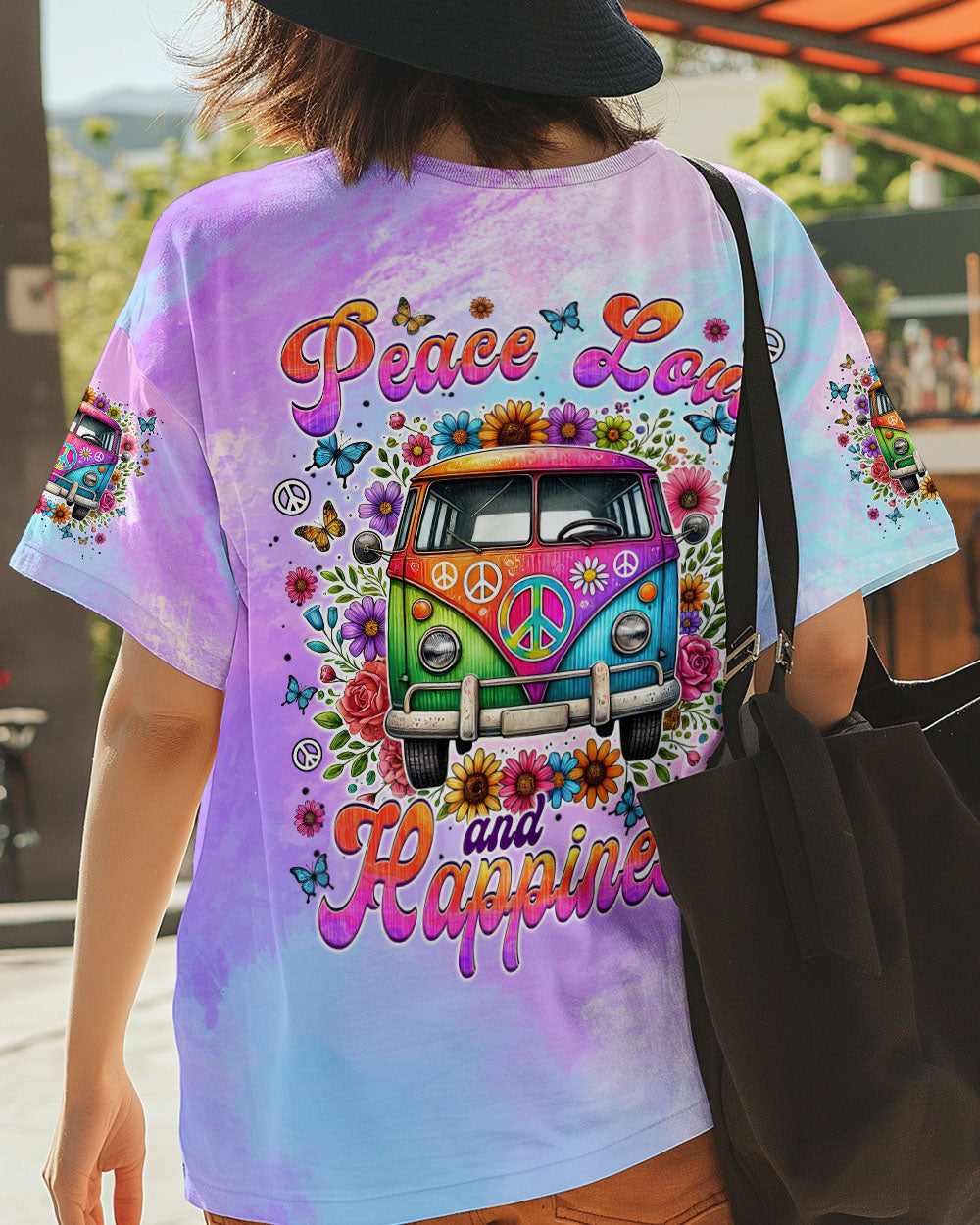 PEACE LOVE AND HAPPINESS ALL OVER PRINT - TYTM3009243