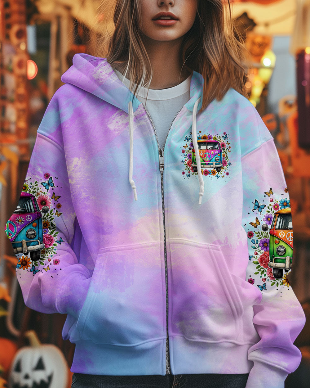 PEACE LOVE AND HAPPINESS ALL OVER PRINT - TYTM3009243
