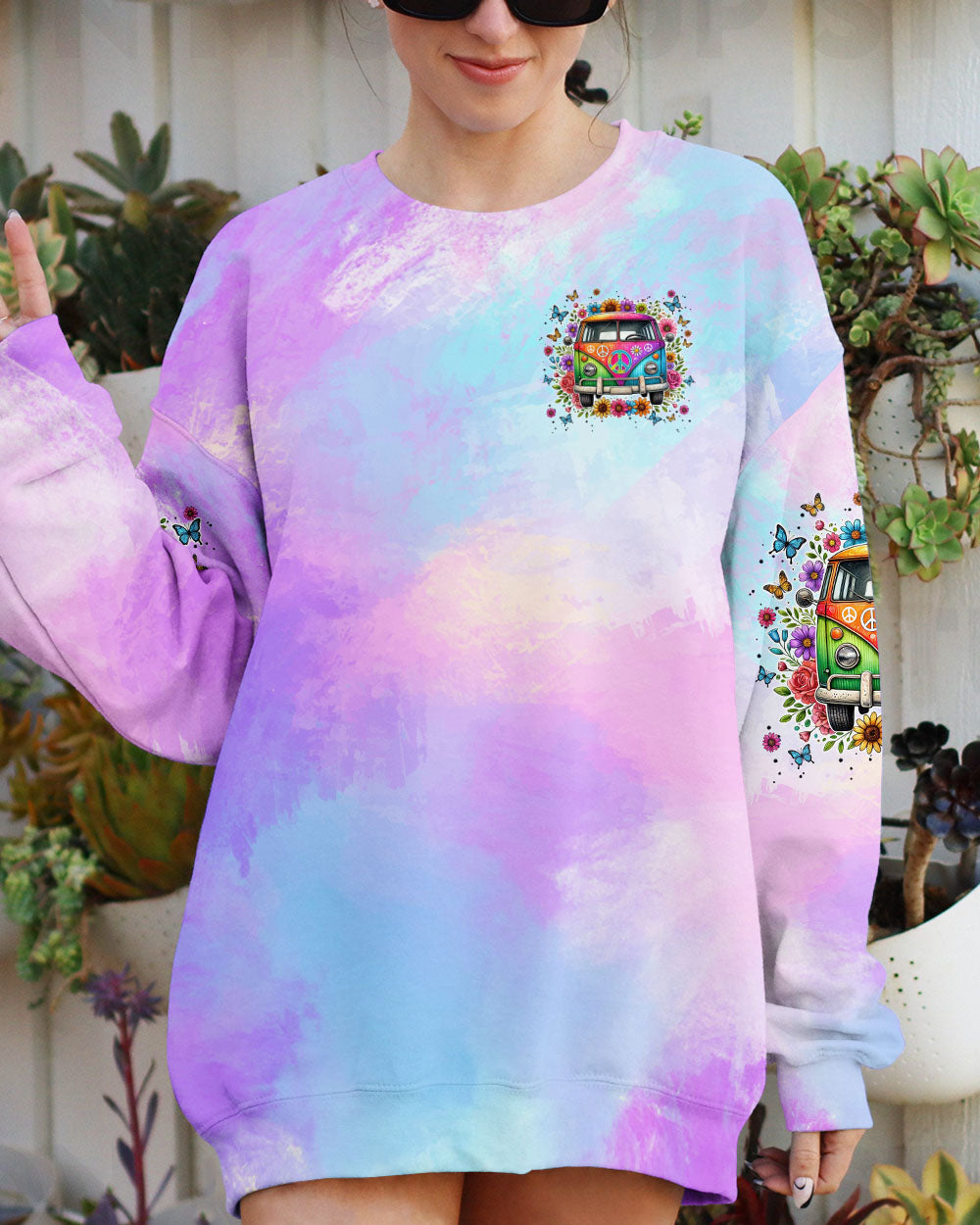 PEACE LOVE AND HAPPINESS ALL OVER PRINT - TYTM3009243