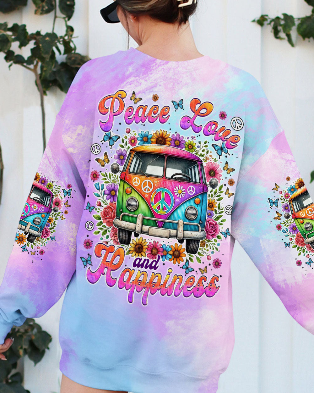 PEACE LOVE AND HAPPINESS ALL OVER PRINT - TYTM3009243