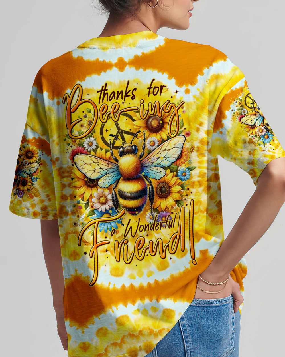 THANKS FOR BEEING A WONDERFUL FRIEND TIE DYE ALL OVER PRINT - TYTM3101242