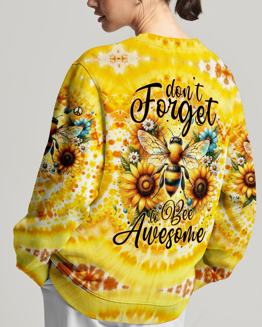 DON'T FORGET TO BEE AWESOME TIE DYE ALL OVER PRINT - TYTM3101243